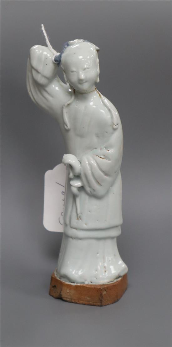 A 17th/18th century Chinese stoneware figure of Guanyin